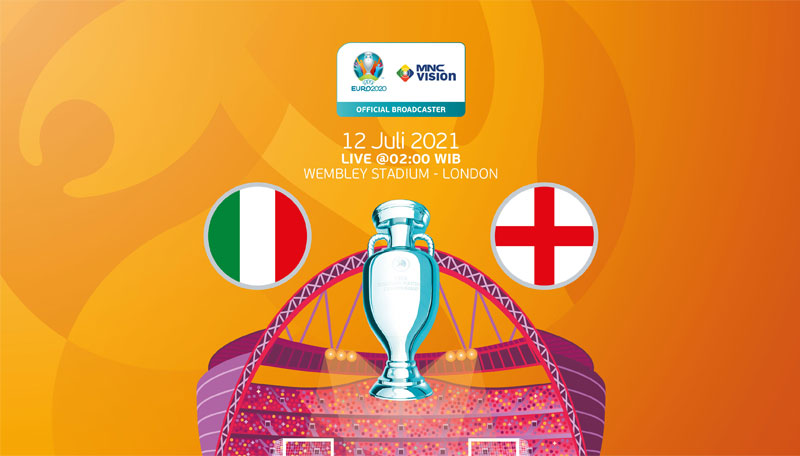 Jadwal Babak Final UEFA EURO 2020 Italia vs Inggris. Live 12 Juli 2021