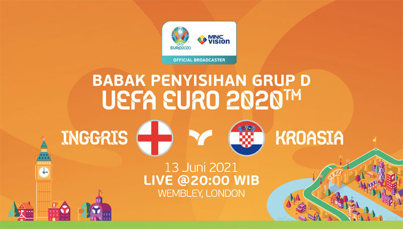 Prediksi UEFA EURO 2020; Inggris Vs Kroasia, 13 Juni 2020